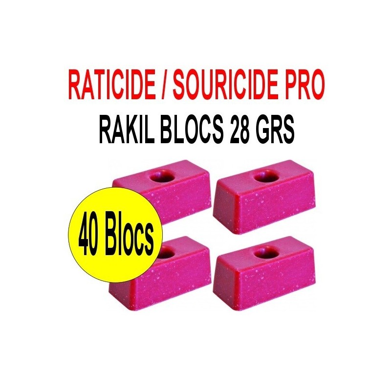 Produit Raticide & Souricide - Bloc Digrain 240g - Eradicateur
