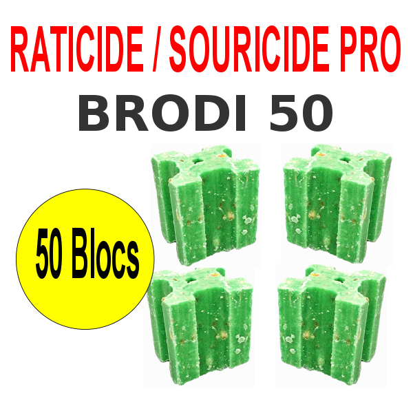 Raticide - souricide en bloc bromadiolone K-OCIDE XRSB de 240grs